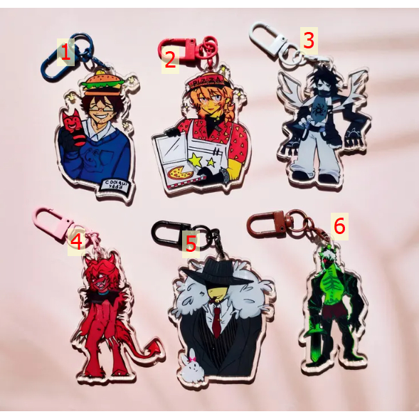 Porte-clés Renégats,Porte-claés acrylique | 1x1x1x1,Deux fois,Elliot,007n7,C00lkidd,Mafieux