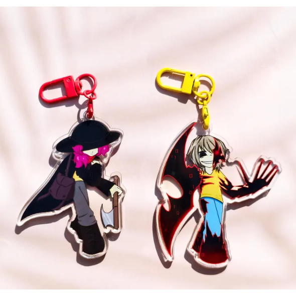 John Doe,Porte-clés Jane Doe,Porte-clés en acrylique - 3 PO