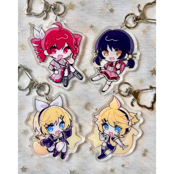 Vol.1 porte-clés Vocaloid chibbyKasane Tato丨Kaai Yuki丨Kagamine Rin丨Kagamine Len