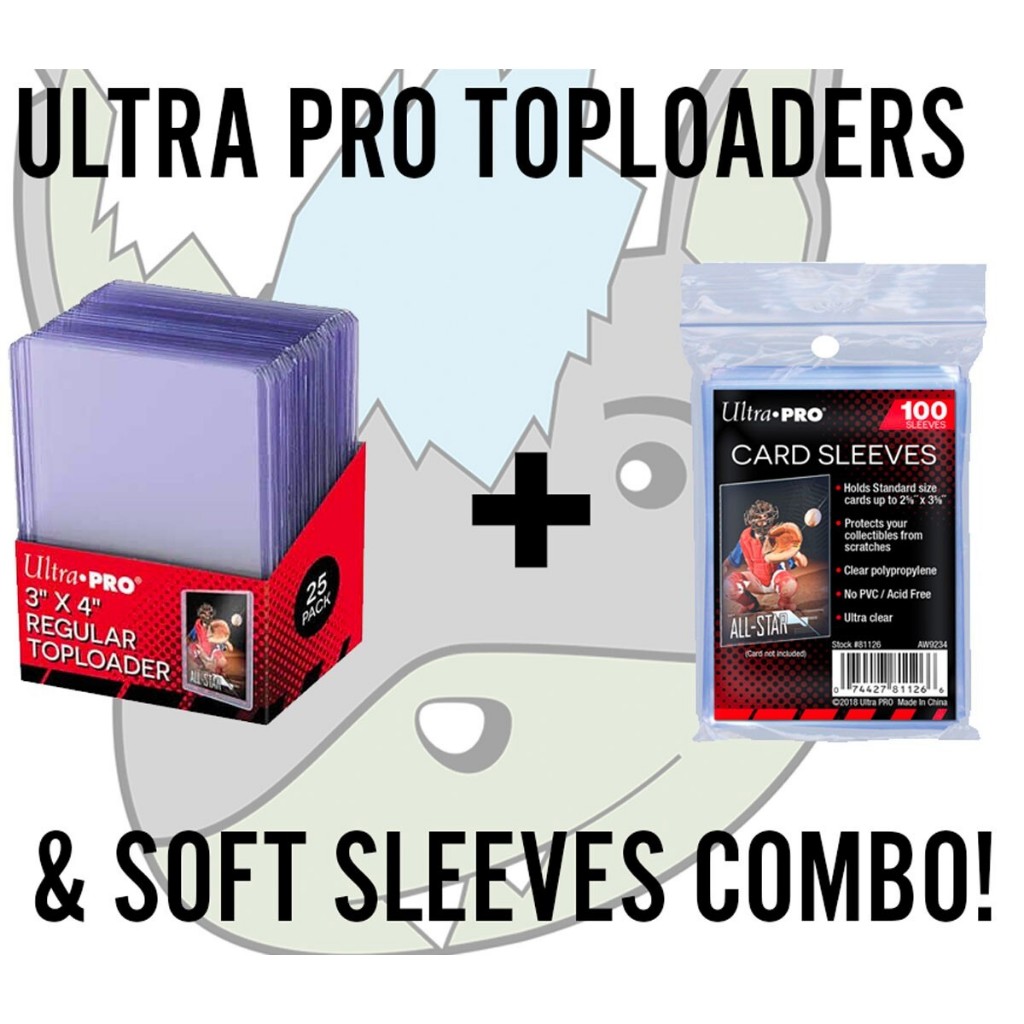 SLEEVES และ TOPLOADER Ultra Pro Combo ปกป้องการ์ดได้เป็นอย่างดี
