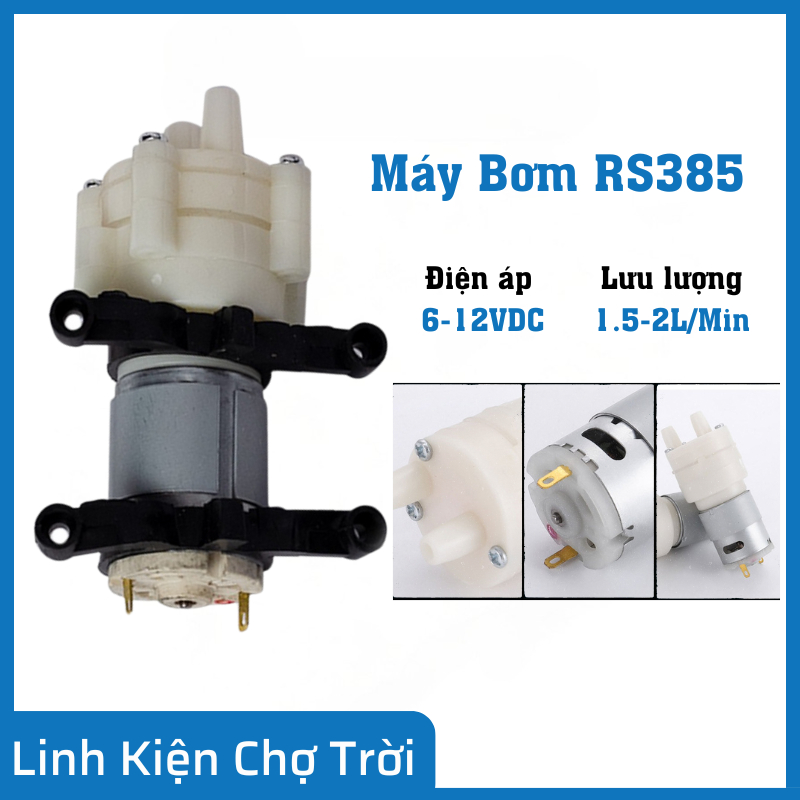 RS385 ปั๊ม 6-12VDC 1.5-2L/Min