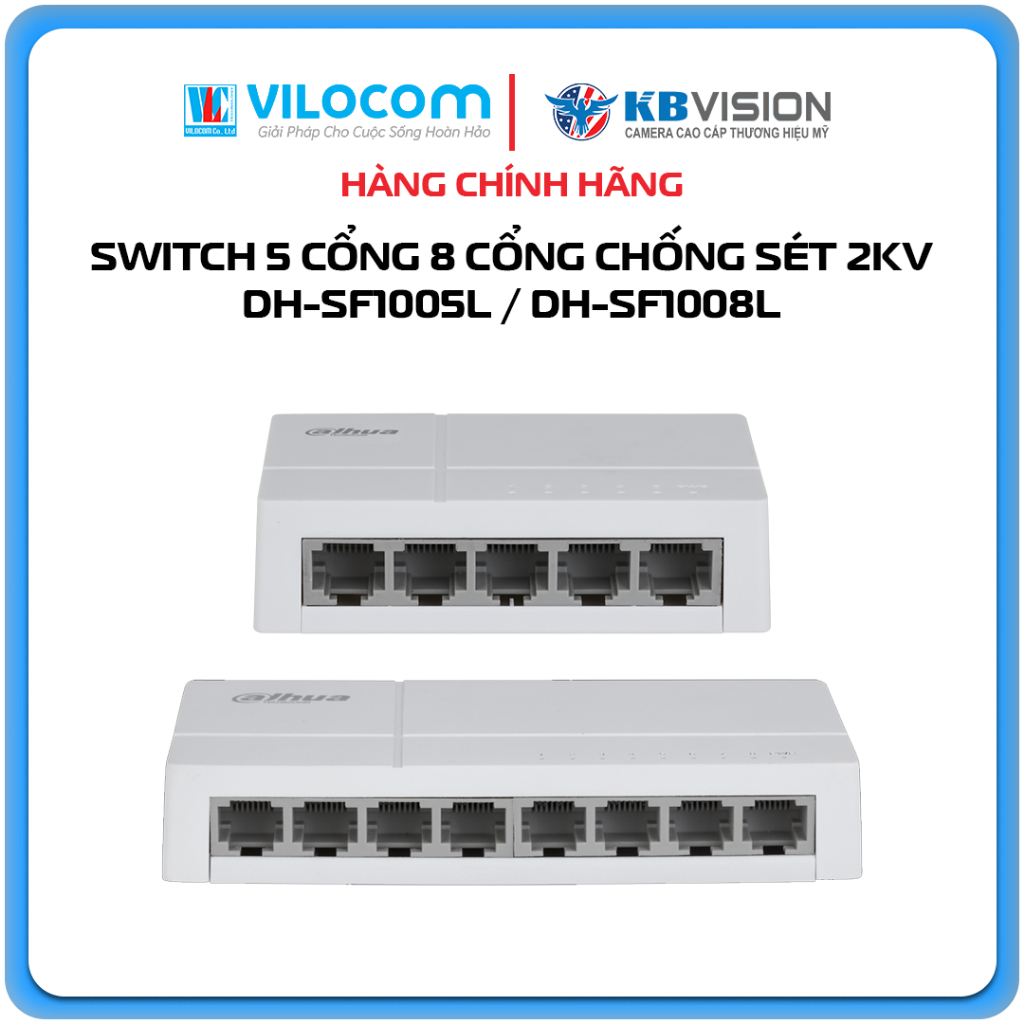 สวิตช์ DAHUA DH-SF1005L DH-SF1008L Plug and play 10/100 Port - สินค้าของแท้