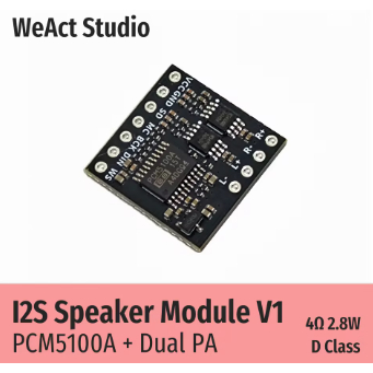 WeAct Module I2S Speaker V1 PCM5100A + Dual PA