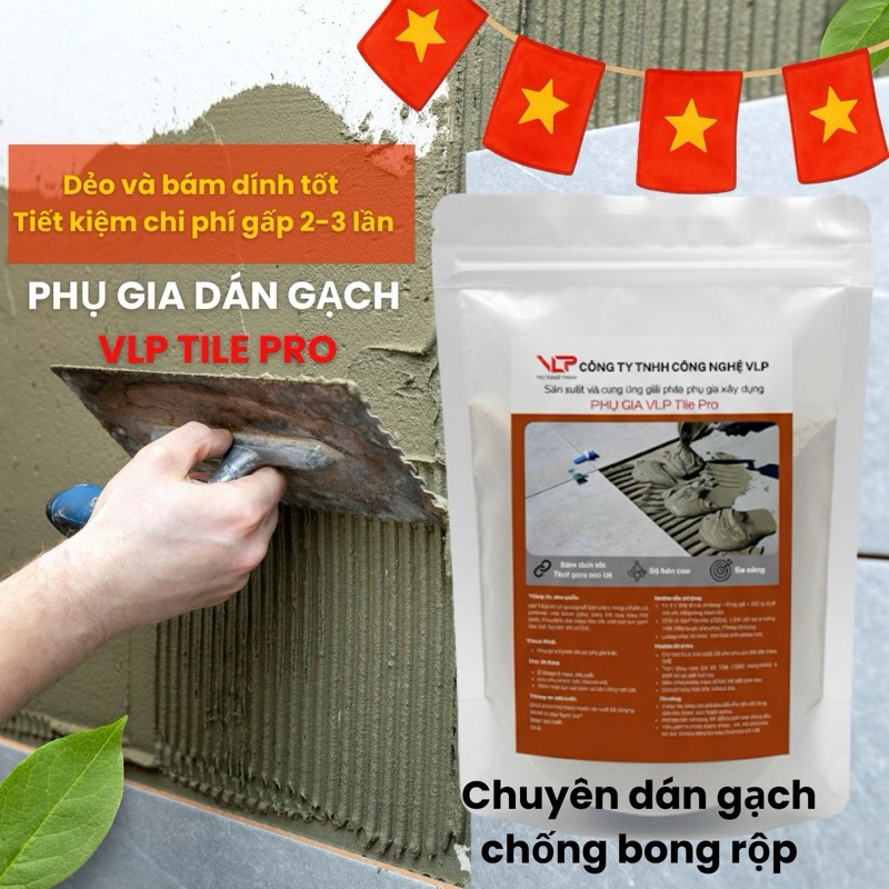 VLP Tile Pro – สารเติมแต่งกาวปูกระเบื้อง 1กก | ราคาถูก – คุณภาพสูง | กาวทนทาน