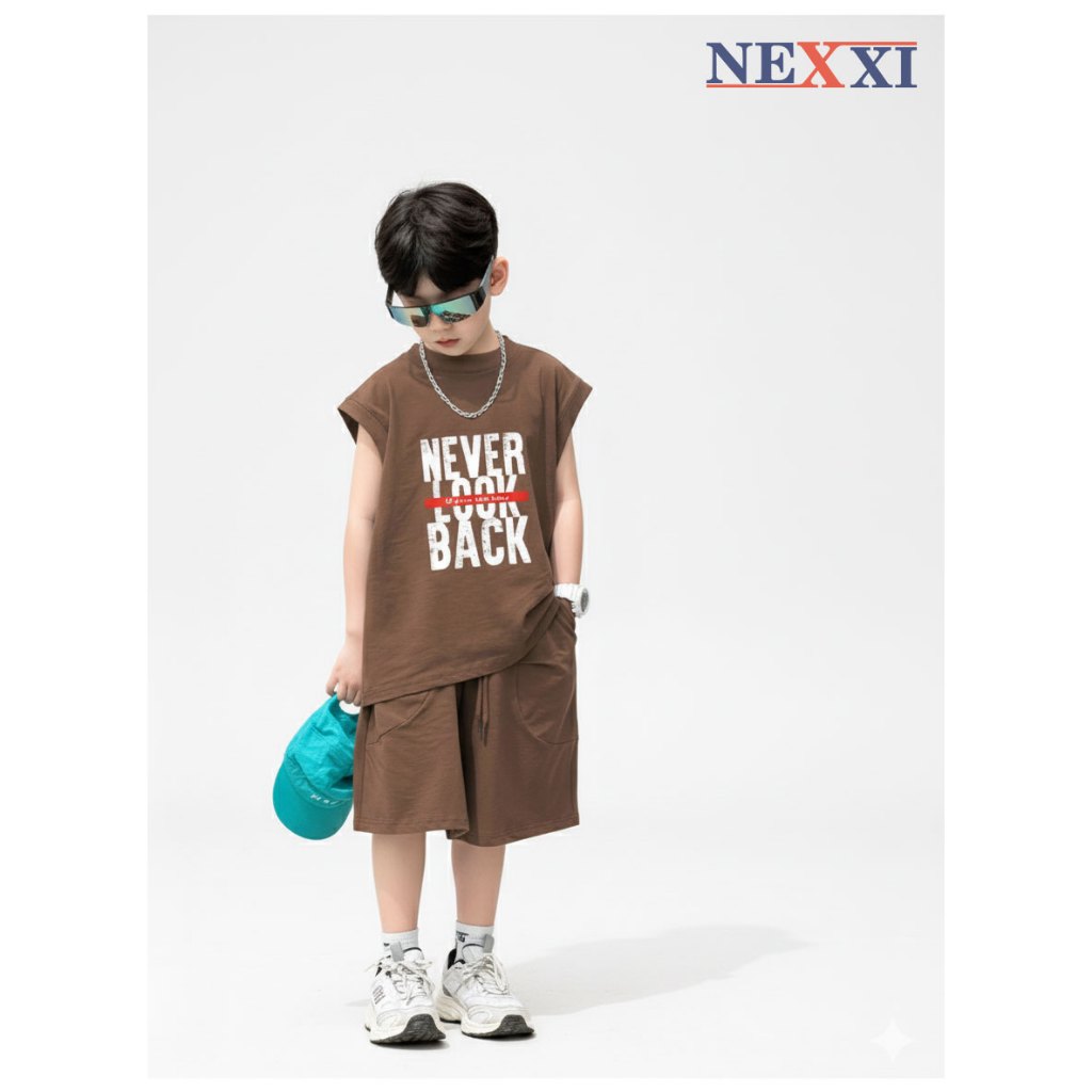 Nexxi Boys Underarm Set ผ้าคอตตอน 4C ทรงหลวมแฟชั่น ขนาด 12kg-50kg