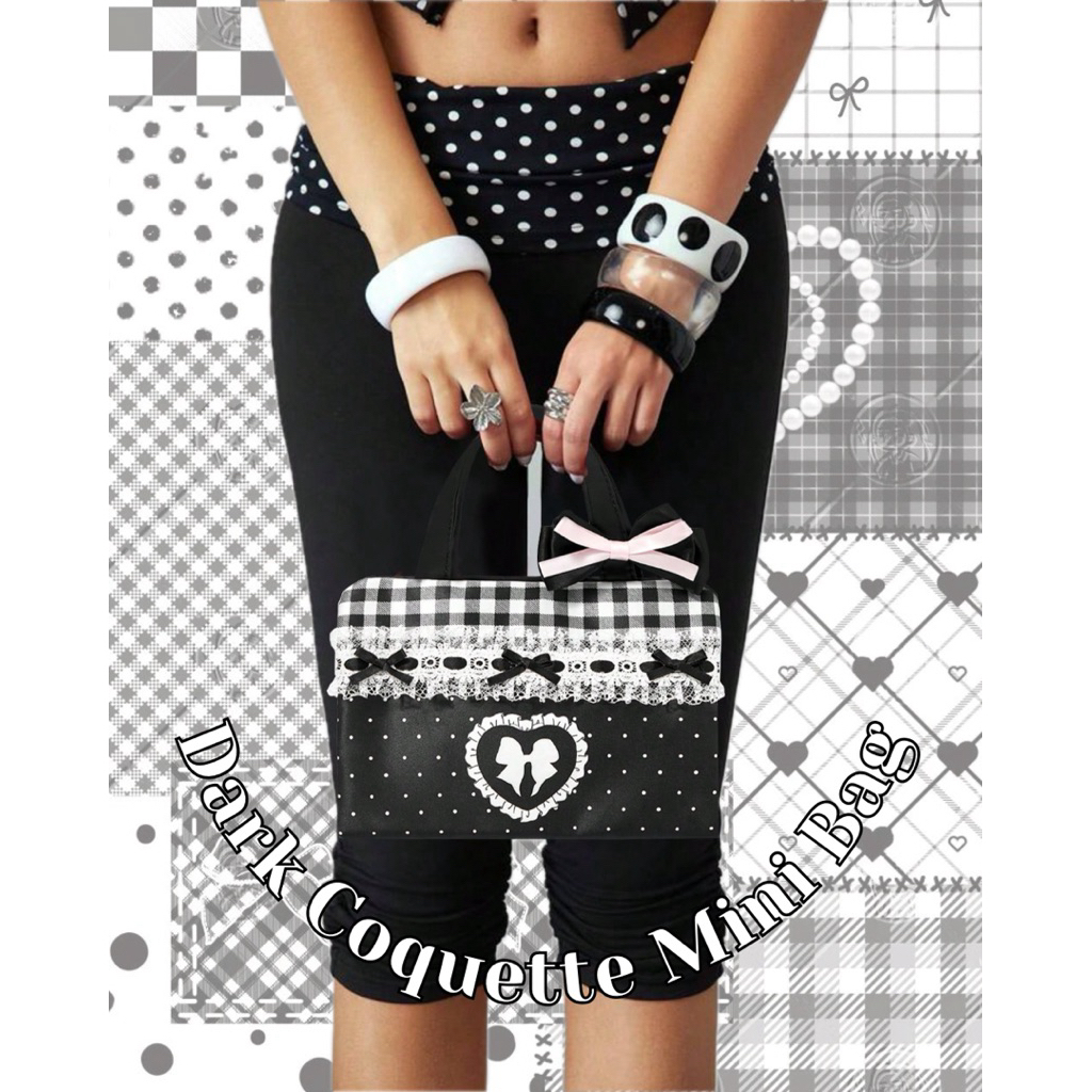 MINI DARK COQUETTE MAKE UP BAG