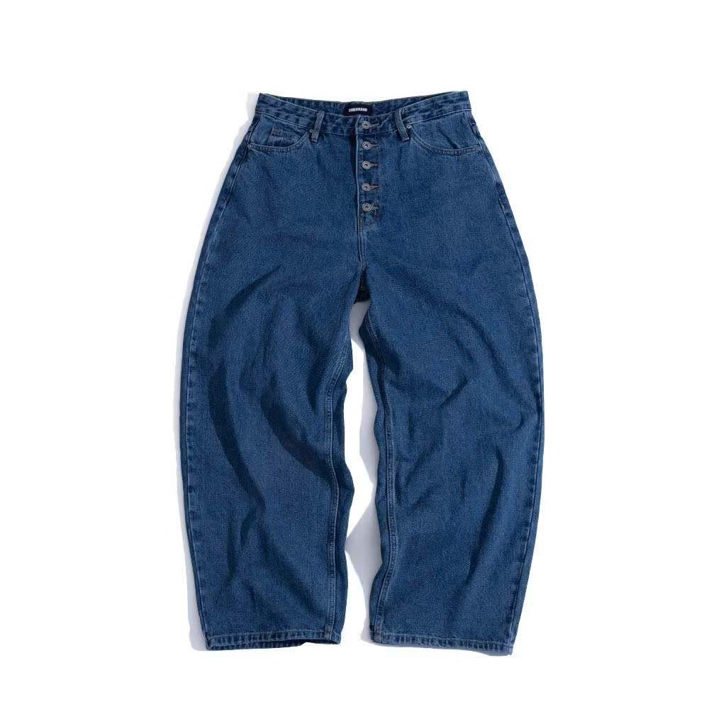 THBB CLASSIC DENIM long Jeans - BLUE - ทรง Baggy Fit / [ชาย หญิง] - THBBRAND