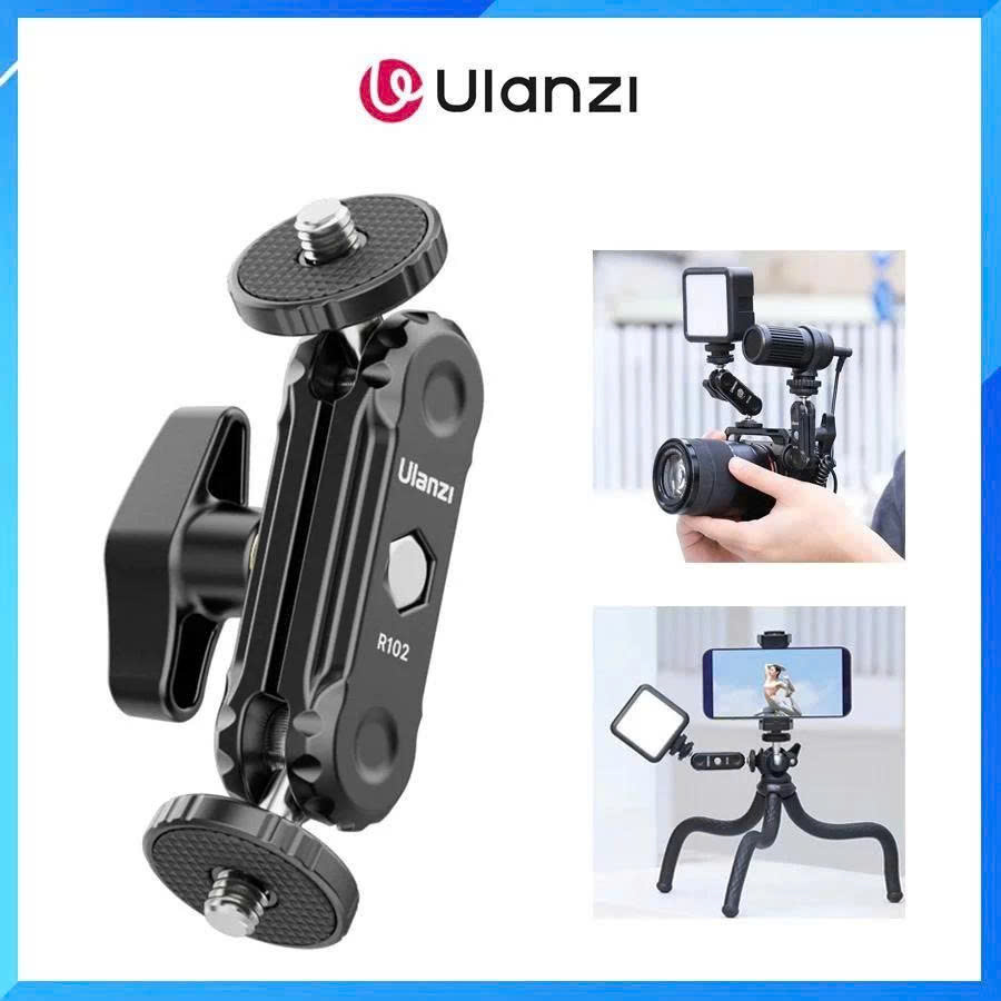 Ulanzi R102 Double Ball Head 360 Rotation Screw 1/4" Standard
