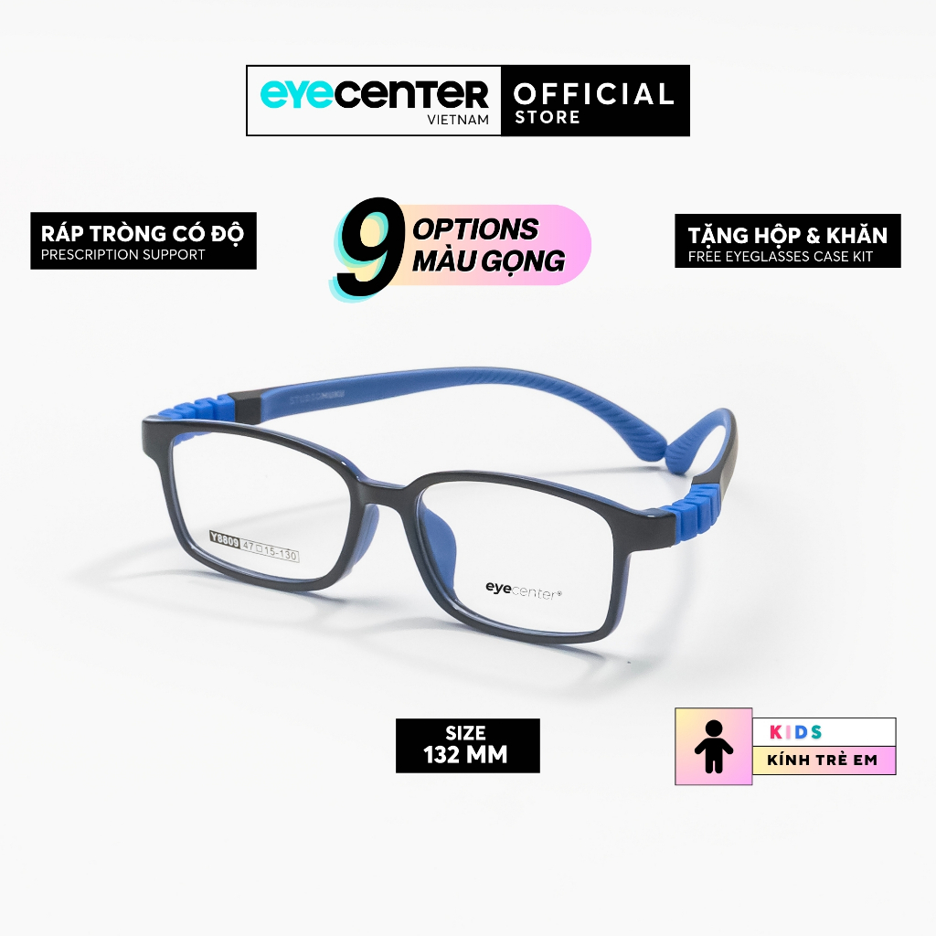 EYECENTER B214S กรอบแว่นตาสําหรับผู้ชายและผู้หญิงทําจากพลาสติกน้ําหนักเบาเป็นพิเศษทนต่อการแตกหักนําเ