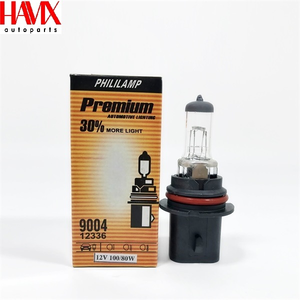 หลอดไฟหน้า HB1 9004 12V 100/80W (รหัส: 9004A 12V 100/80W)