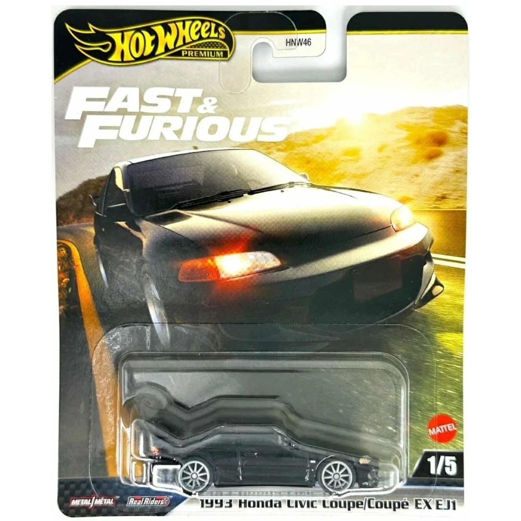 2025 HOT WHEELS PREMIUM 1993 HONDA CIVIC COUPE/COUPE EX EJ1 FAST AND FURIOUS