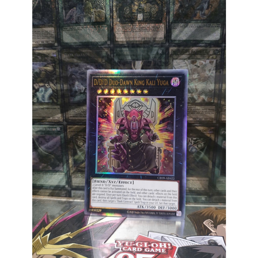 [ ถั่วลิสง - โปรดดูคําอธิบาย ] Yugioh AE D/D/D Duo-Dawn King Kali Yuga Card - CR09-AE022 - Ultimate