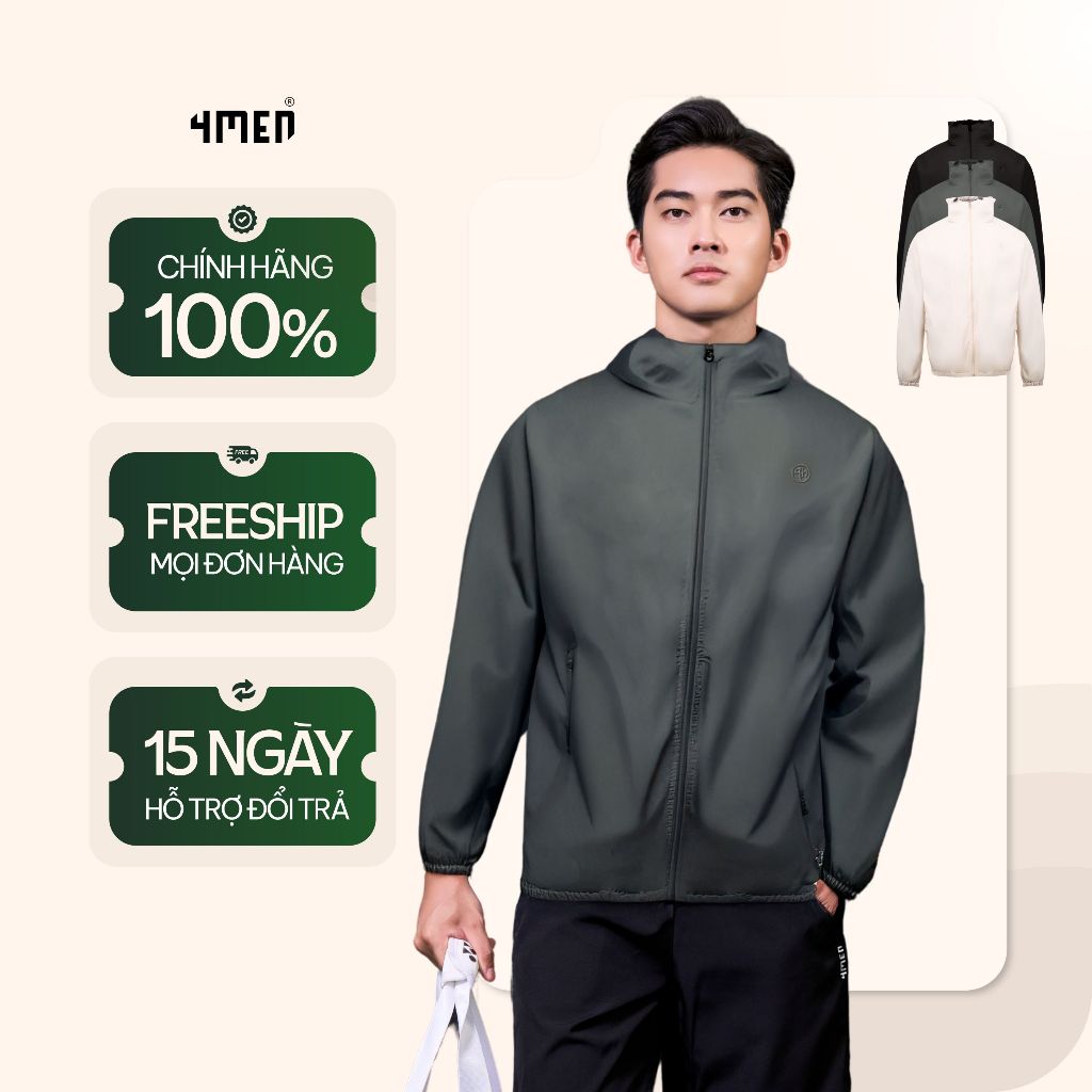 เสื้อแจ็คเก็ตสกีน้ําปักโลโก้ 3D 4M Regular Form AK075 ลื่น อ่อนเยาว์ เย็บหนา 2 ชั้น กันแดด และกันลม
