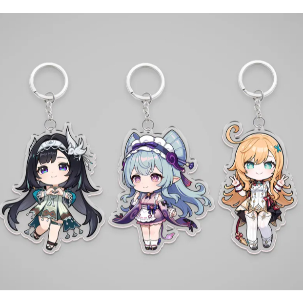 พวงกุญแจอะคริลิค Genshin Impact - Yan Lan, Mizuki, Essorffier