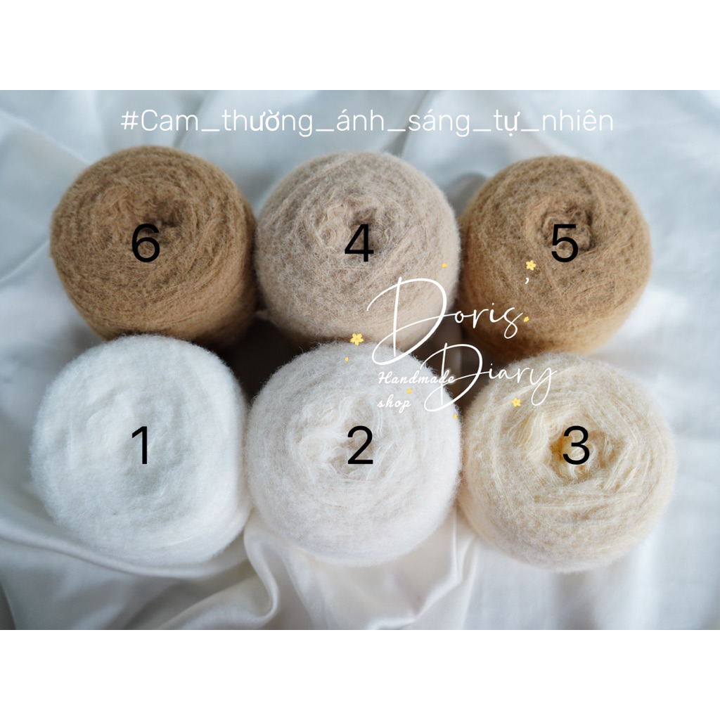 (อ่าน คําอธิบาย) (พับ 4 เส้น) ผ้าขนสัตว์ลูกอมเมฆ ลูกอมหวาน สําลีถักและผ้าพันคอโครเชต์ ของใช้หน้าหนาว