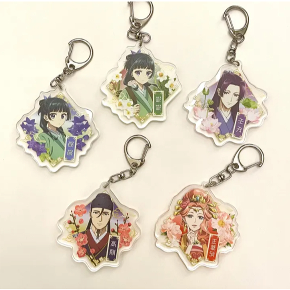 The Apothecary Diaries พวงกุญแจอะคริลิคสองด้าน, พวงกุญแจ Maomao, Jinshi, พวงกุญแจอนิเมะ, เภสัชกร Dir