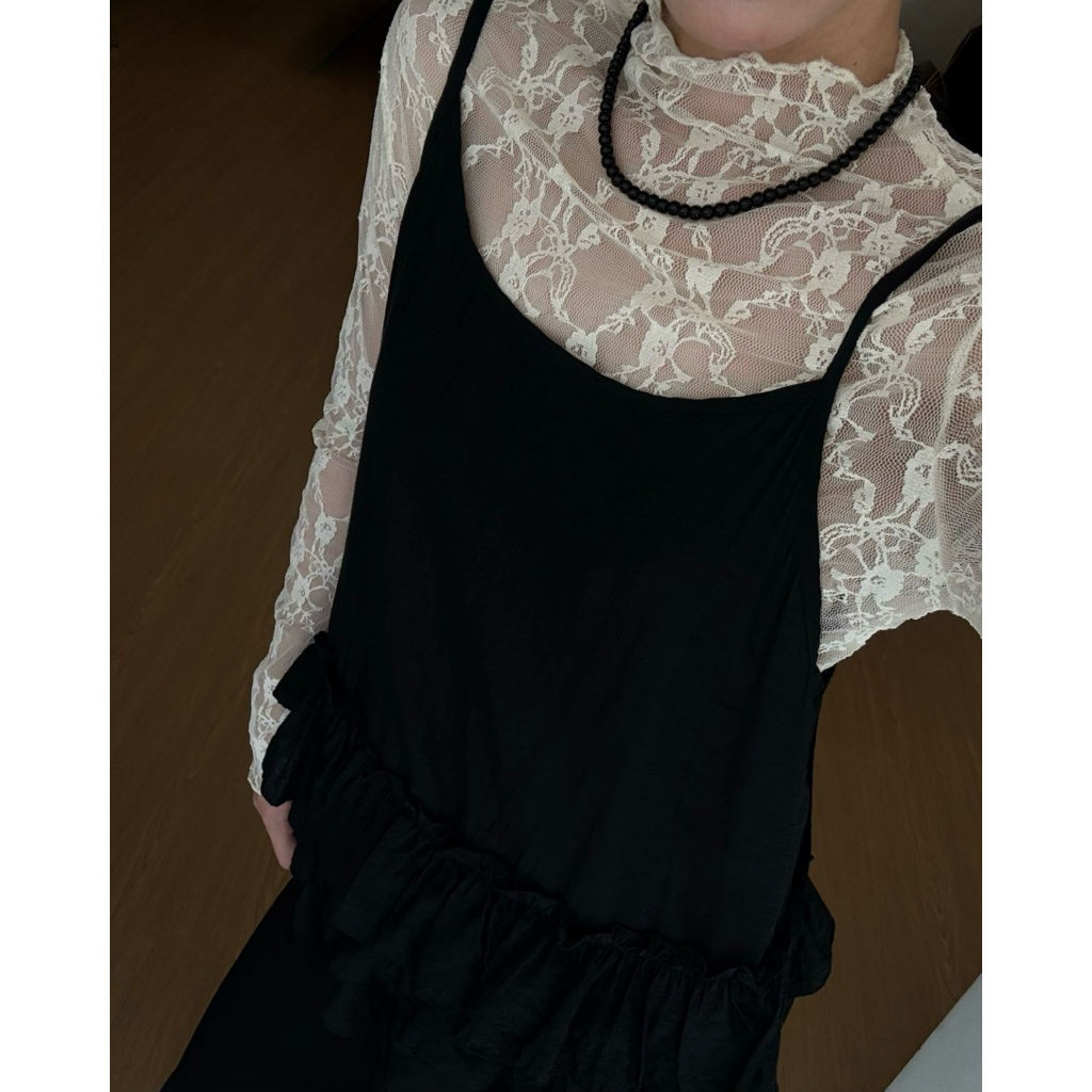 เสื้อเนริ | Mir.byhi | เสื้อคอเต่าลูกไม้ฤดูใบไม้ร่วง