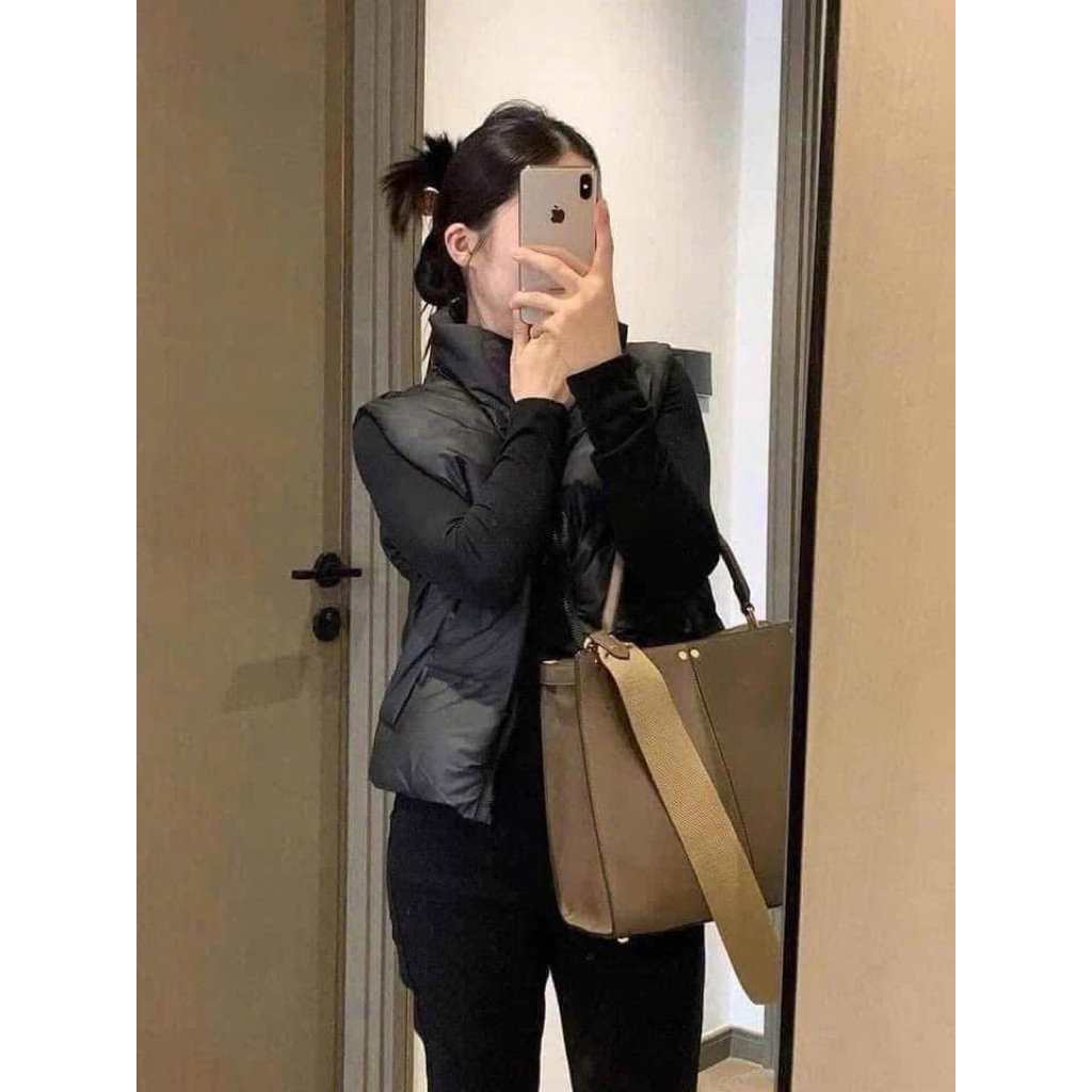 เสื้อกั๊ก zara สีดําสุดน่ารัก XS newtag (46/214/800)