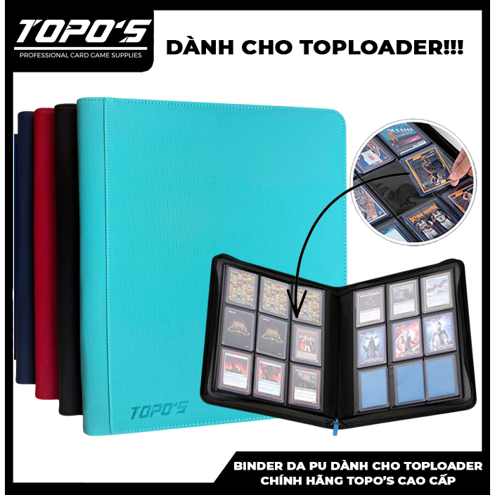 [Toploader Binder/Album] หนังสือการ์ดหนัง PU สําหรับ TOPOS Toploader A7 ของแท้ระดับไฮเอนด์