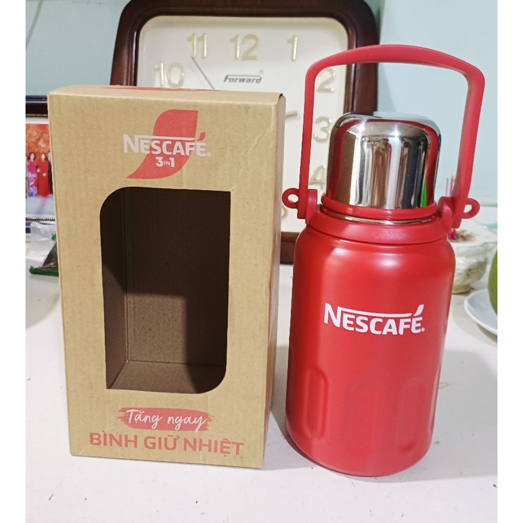 กระติกน้ําร้อนสแตนเลส 304 700ml (ของขวัญ NSCAFE)