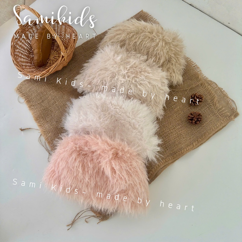 หมวกขนเกาหลีสําหรับเด็ก 2y–6y – หมวกขนอุ่นฤดูหนาว WP178B SACHIMI SHOP