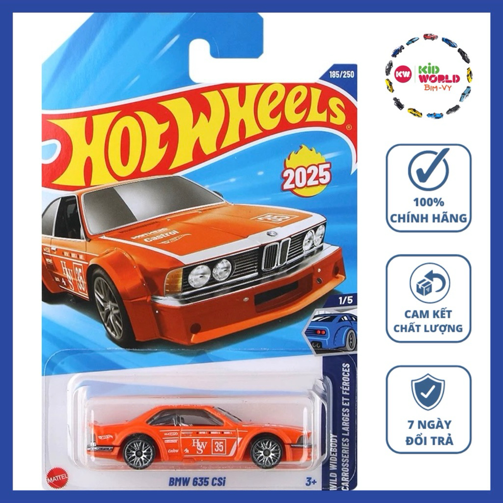 Hot Wheels รถโมเดล BMW 635 CSi JBB84 พื้นฐาน