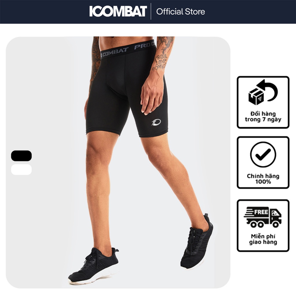 ถุงน่องยิม PRO COMBAT สําหรับผู้ชาย เลกกิ้ง Techfit Coolmax