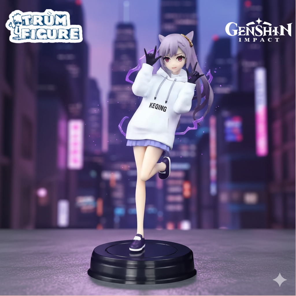 Genshin Impact Keqing Hoodie อะนิเมะ, เกม - ฟิกเกอร์ Boss ครบกล่อง