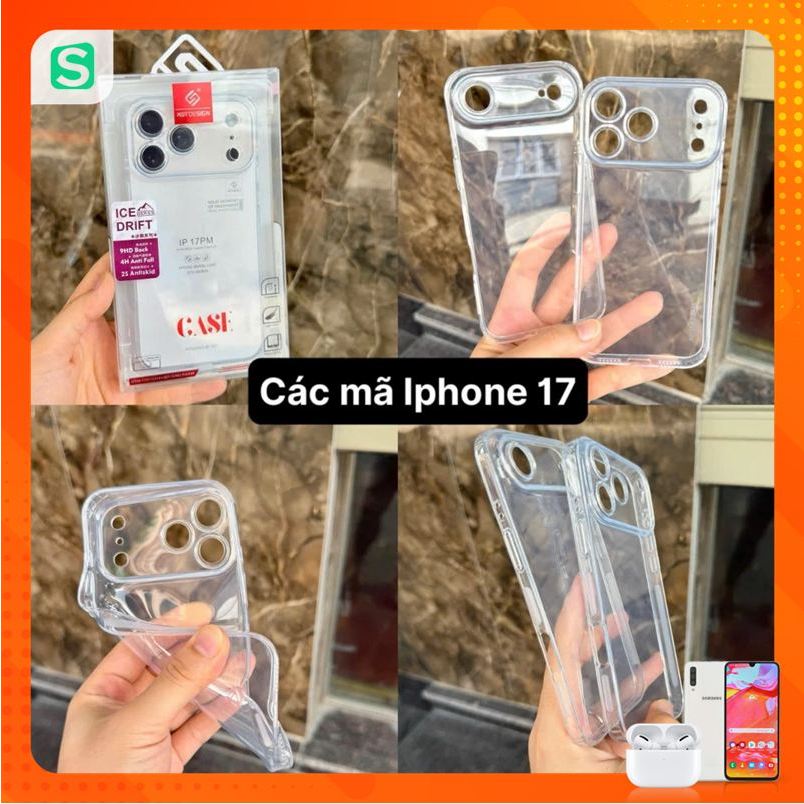 KST Design เคสซิลิโคนใสสําหรับ Ip 17 / IP 17 Pro / IP 17 air / IP 17 Pro Max