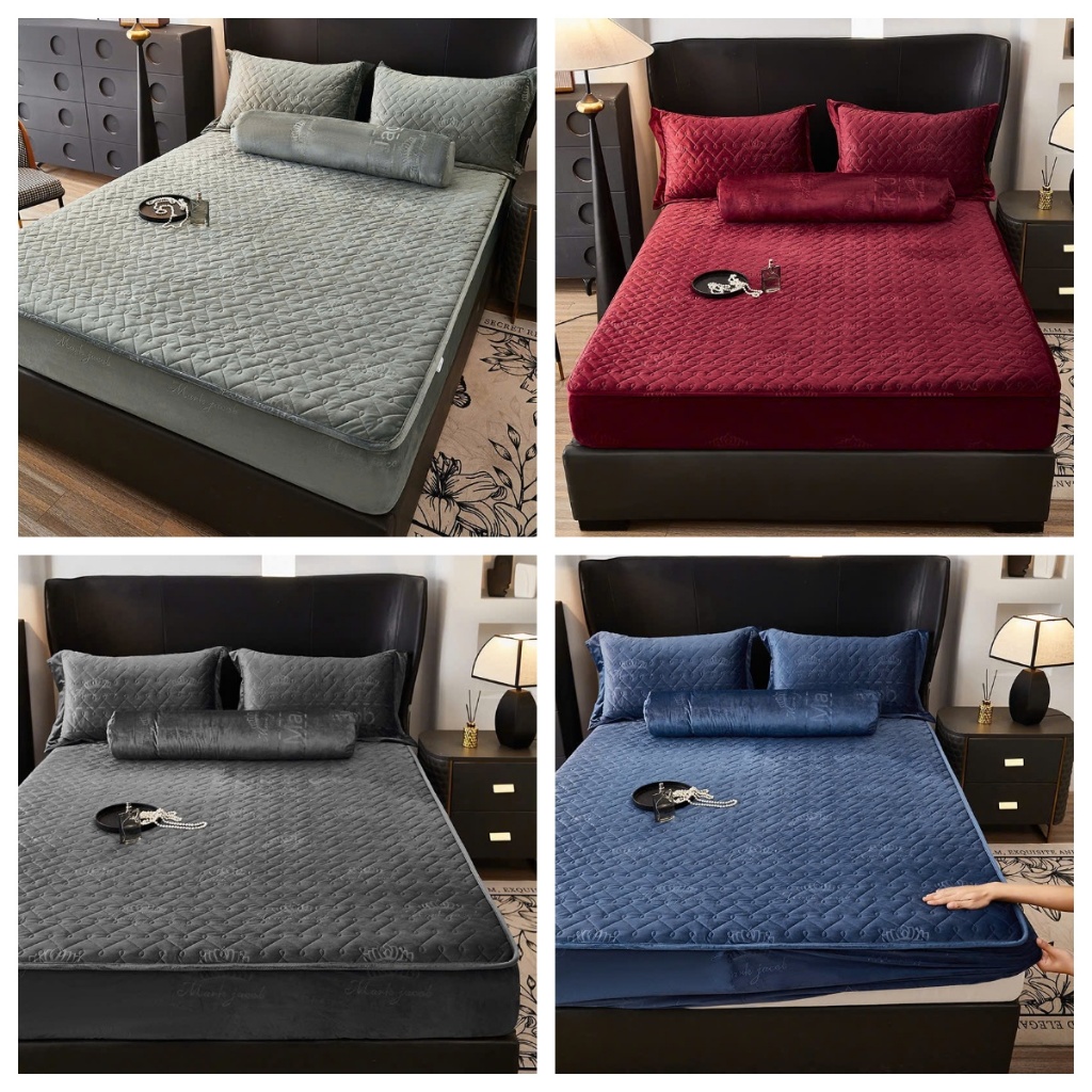 MARK JACOB LUXURY ผ้าปูที่นอนผ้าฝ้ายคุณภาพสูงพร้อมกอด