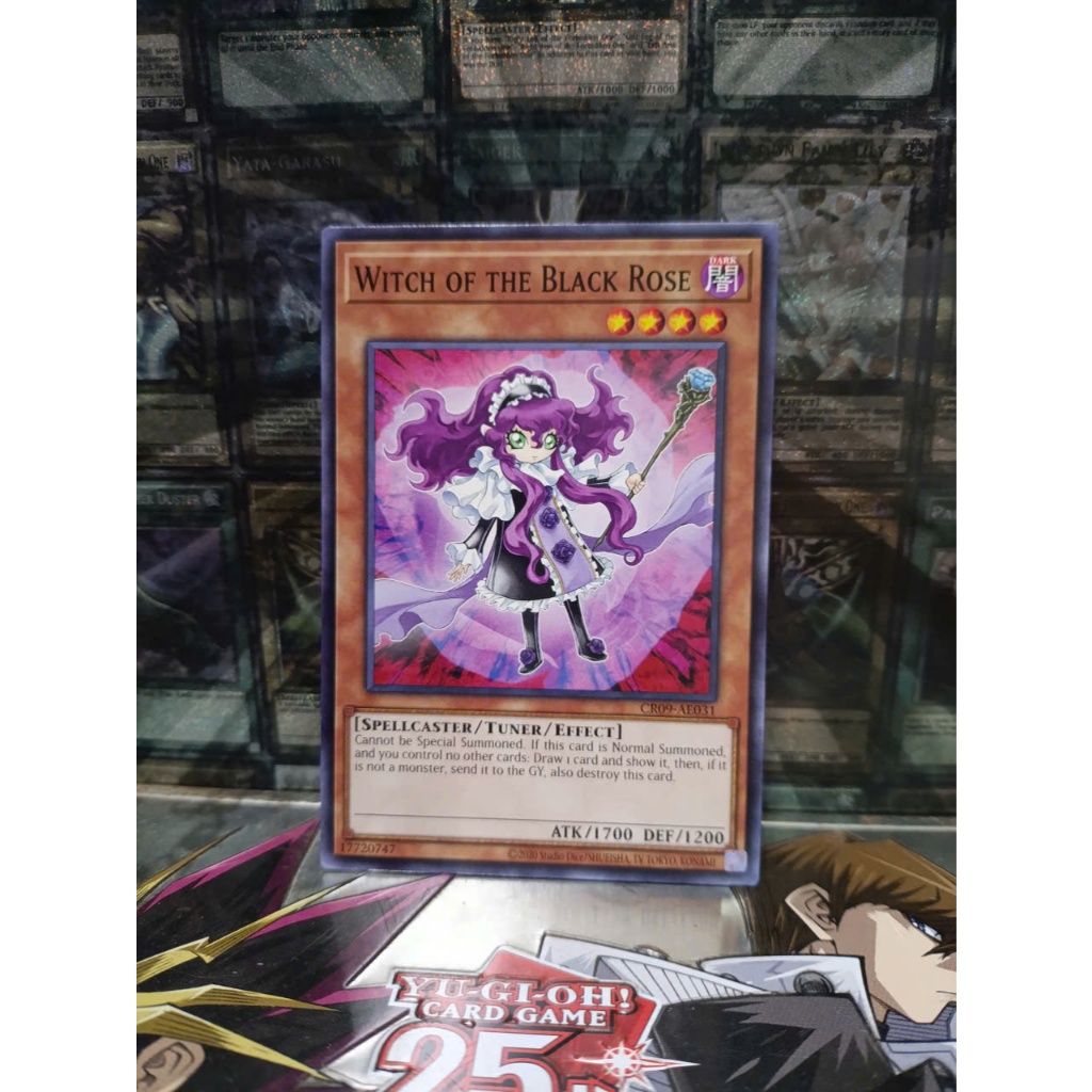 [ Peanut - โปรดดูคําอธิบาย ] Yugioh AE Witch of the Black Rose Card - CR09-AE031 - ทั่วไป