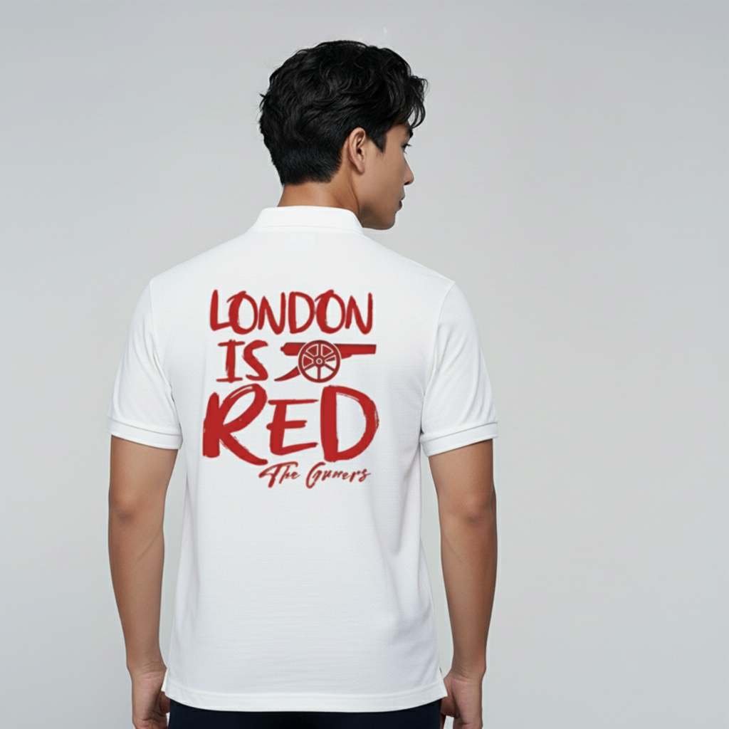 เสื้อโปโล Arsenal London Is Red | Polo Men and Women Fan The Gunners Cotton Crocodile | 2025 เสื้อยื