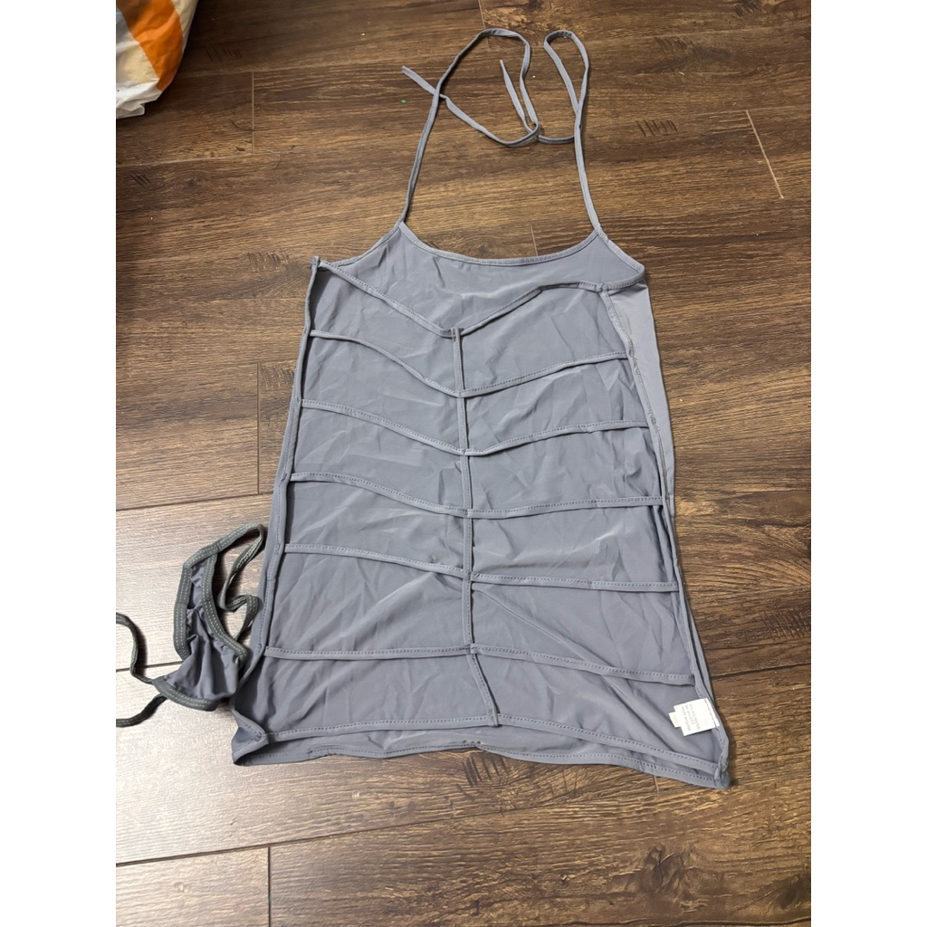 ใหม่. ชุดนอนยางยืดสีเทา. gl4