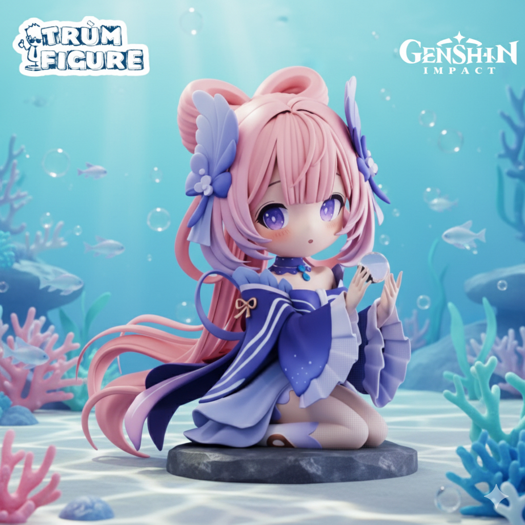 โมเดล Genshin Impact ฟิกเกอร์ Kokomi Chibi - ฟิกเกอร์ Boss ครบกล่อง