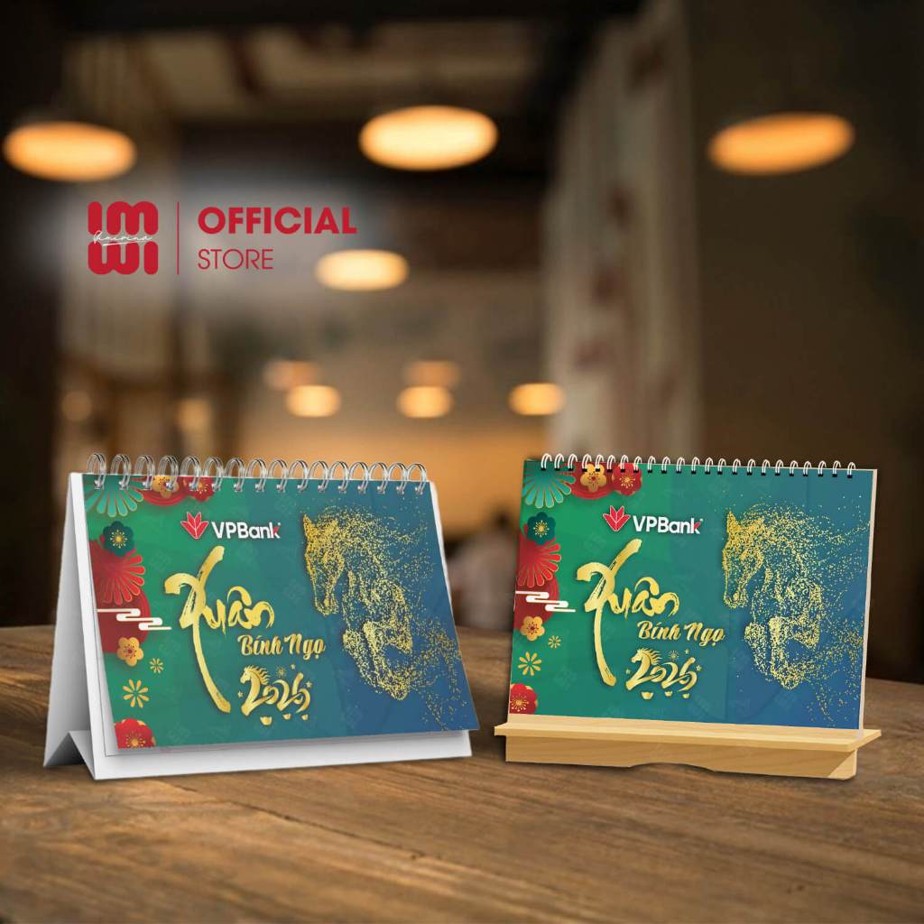 ปฏิทินตั้งโต๊ะ VPbank เป็นของขวัญลูกค้า IMWI GIMIVINA LGVB09