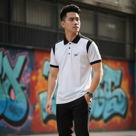 เสื้อโปโลขาวดําชาย – เย็น, Polite – เท่านั้น