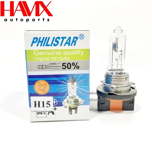 หลอดไฟหน้า H15 12V 15/55W (รหัส: H15 12V 15/55W)