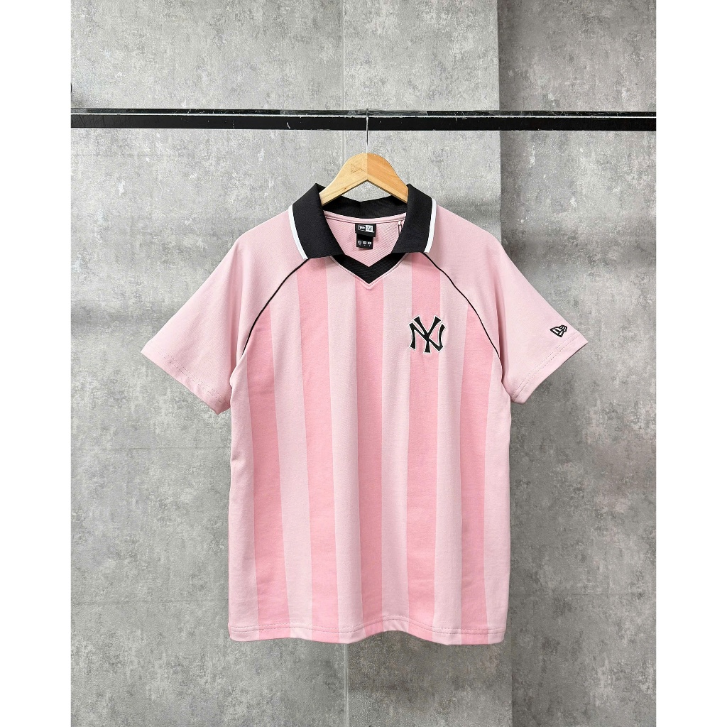(GENUINE) NEW ERA POLO JERSEY RAGLAN PINK T8 - 18978562