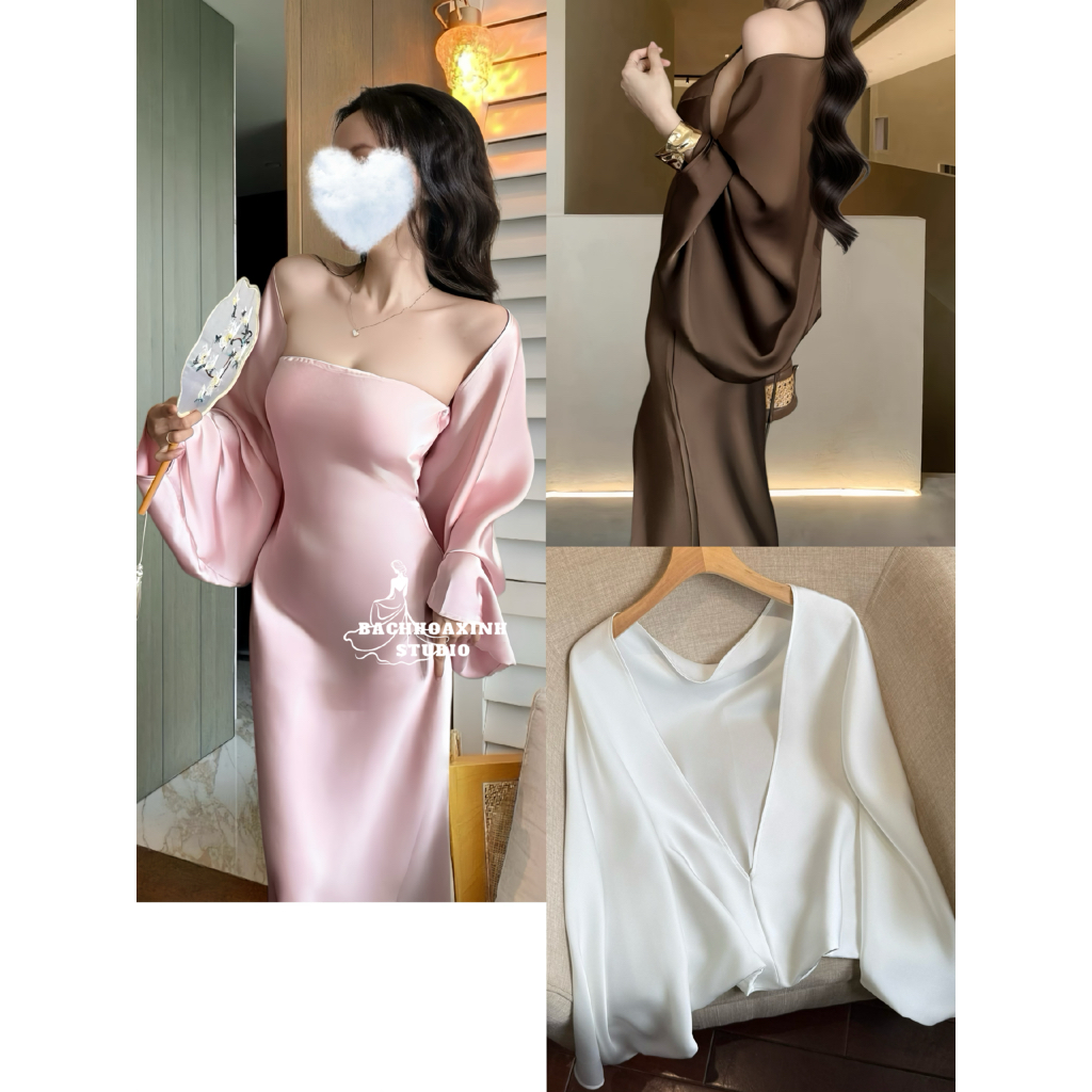 เสื้อแจ็คเก็ตไหมพรมเบสิคแขนบานหลวมสําหรับเสื้อนอกสุดหรู
