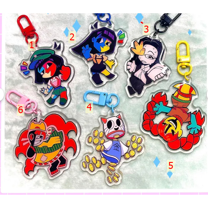 ENA Dream BBQ Character 2.5in Epoxy Charms