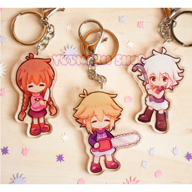 Yume Nikki พวงกุญแจอะคริลิค Madotsuki Urotsuki Dot Flow Sabtsuki RPG Make