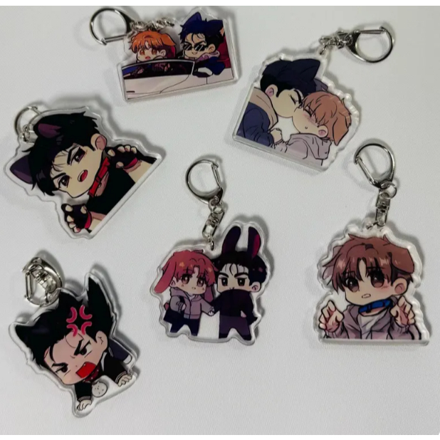 พวงกุญแจอะคริลิค Jinx, Manhwa, BL, Joo Jaekyung, Kim Dan, เกาหลี