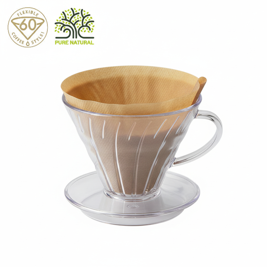 V60 ชงกาแฟ Combo (กรวยกรอง V60 + กระดาษกรอง V60 100 อัน)