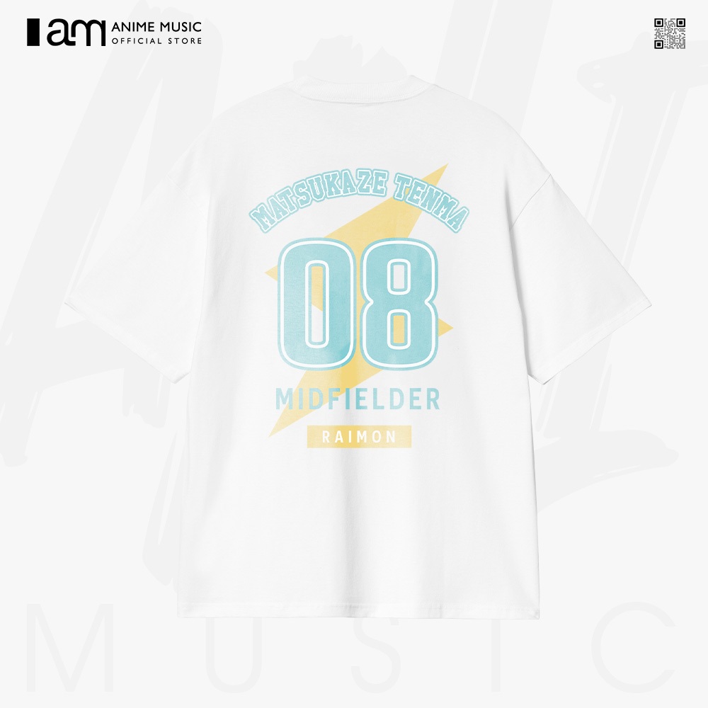 Inazuma Eleven GO Tenma เสื้อยืด Unisex โอเวอร์ไซส์ ผ้าฝ้าย 100% แขนสั้น