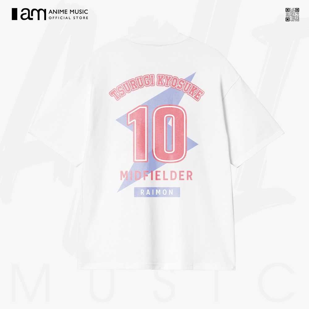 Inazuma Eleven GO Tsurugi เสื้อยืด Unisex โอเวอร์ไซส์ ผ้าฝ้าย 100% แขนสั้น