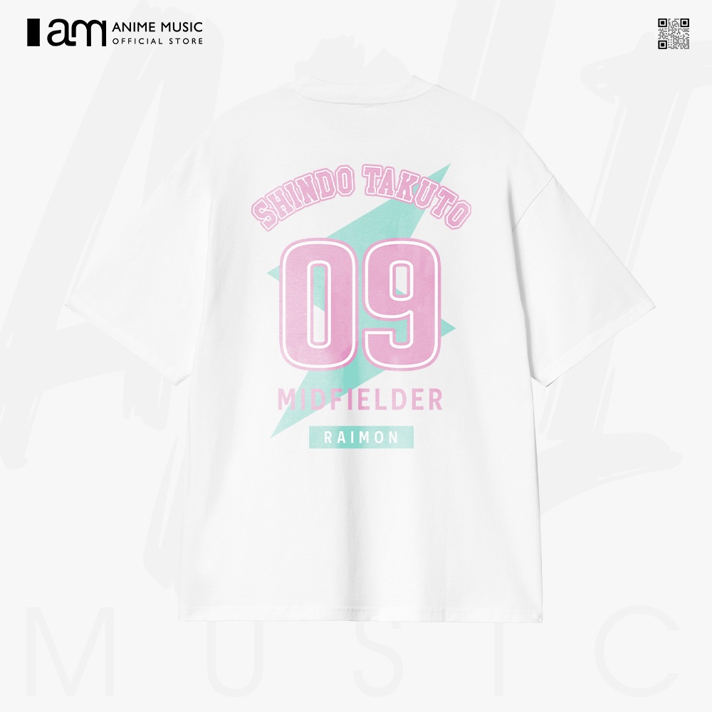 Inazuma Eleven GO Shindou เสื้อยืด Unisex ขนาดใหญ่ ผ้าฝ้าย 100% แขนสั้น