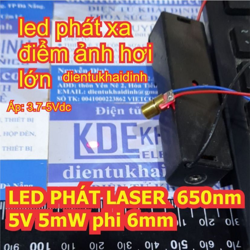 3 สีแดง LASER LASER LASER LEDs 650nm 5V 5mW 6mm kde2120