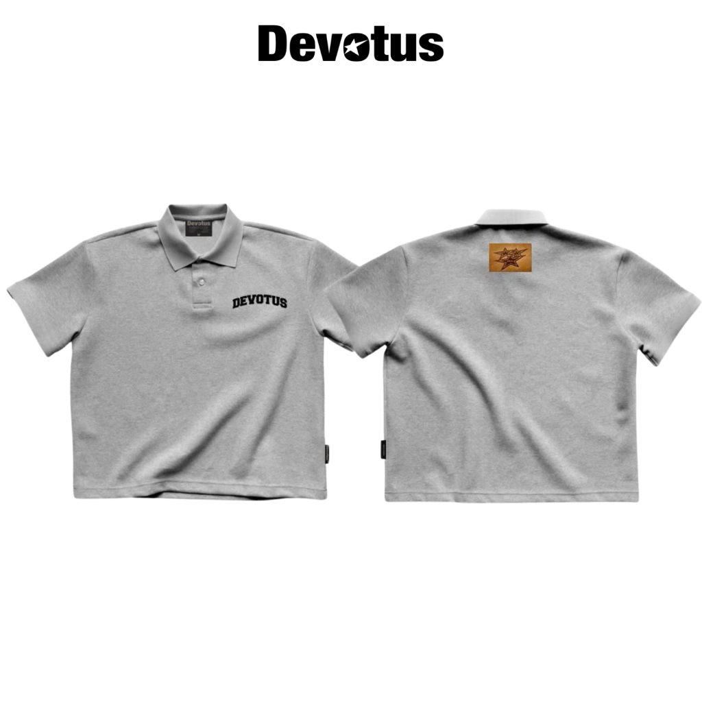 เสื้อยืดรหัส Polo Ember ผ้าฝ้าย 100% แบบกล่อง 300gsm DEVOTUS Local Brand - Polo Ember Code