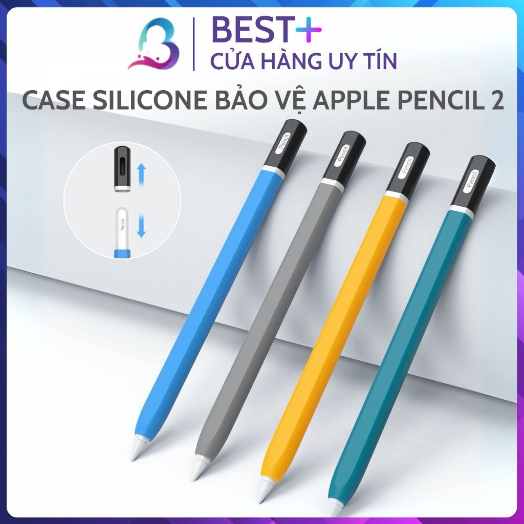 เคสฝาครอบปากกาสัมผัส Apple Pencil 2 / Pro กล่องดินสอซิลิโคน AHASTYLE นุ่มและสวยงาม BESTPLUS