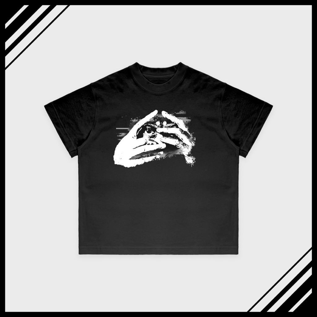 ICH LIEBE - EYES เสื้อยืดทรงกล่องแฟชั่น unisex